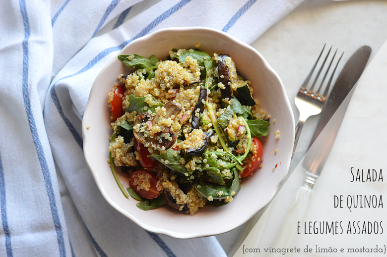 Salada de quinoa e legumes assados